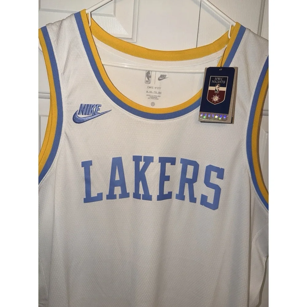 XXL (56) Nike Dri Fit Lakers Classic Edition Swingman Blank retail $120